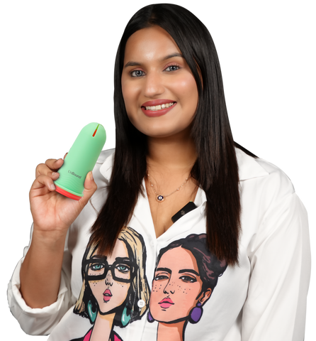 Reusable Menstrual Cup Applicator with Lubricant